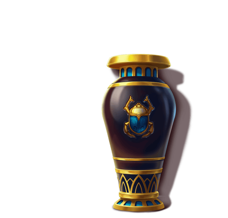 Scarab Vase and Game Prizes image